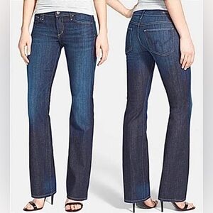 Citizens of Humanity Dita Petite Bootcut Leg Jeans Dark Blue Denim Size 27